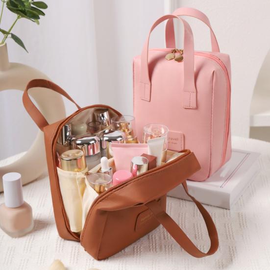 Travel Cosmetic Bag Portable Toiletry Organizer with Handle Large Capacity Waterproof Makeup Bag for Home Travel Business Trip