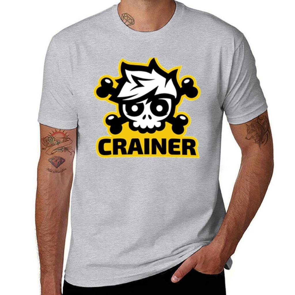 Crainer skull gamer T-Shirt anime clothes tops mens graphic t-shirts big and tall