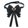 Spilla Fibbia Fiocco di Perle Tessuto Retrò Cravatta di Nastro Coreana Cravatta di Cristallo Accessori di Moda per Abbigliamento Donna