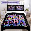 3pcs Duvet Cover Set (1*Duvet Cover + 2*Pillowcase, Without Core), K Print Soft All‑Season Bedding Set, Home Bedroom Decor Gift