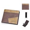 Baellerry Men's Short Horizontal RFID Protection Wallet Fashion Patchwork Billfold Coin Purse