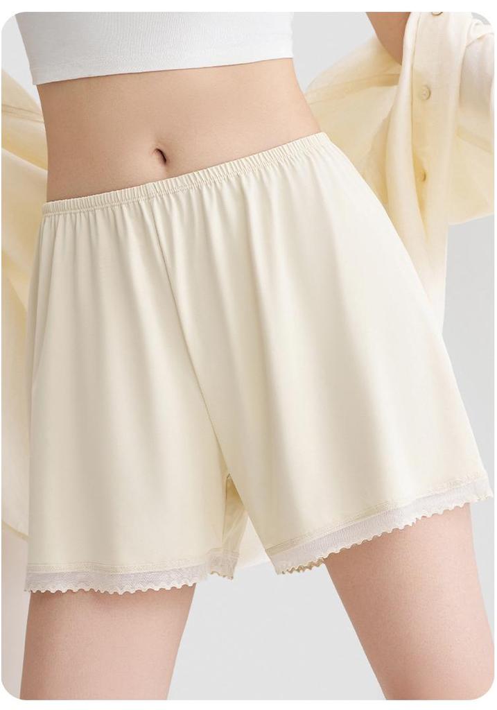 Ice Silk Women's Safety Shorts - Summer Thin, Loose Fit, Anti-Exposure, No Roll Hem, Seamless, 2026 Style