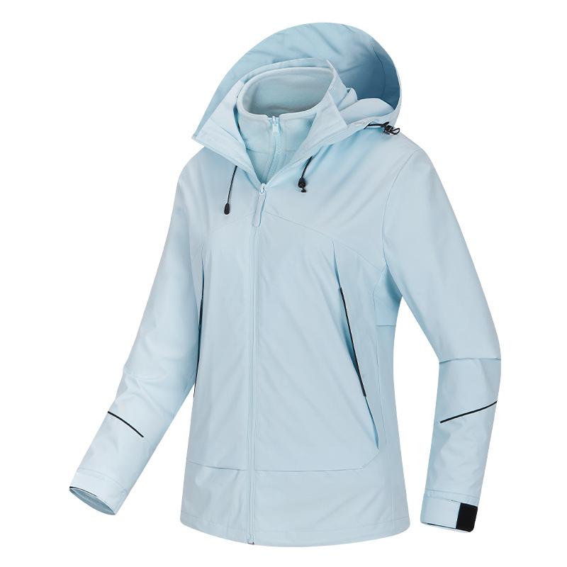 Outdoor Travel Autumn and Winter Three-in-one Jacket Hard Shell Men and Women The Same Style