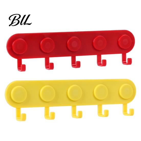 Integrated Hooks Magnetic Hook Rack with 5 Strong Magnetism No for Bags Drilling Easy Installation Organizer Keys Masks Hats