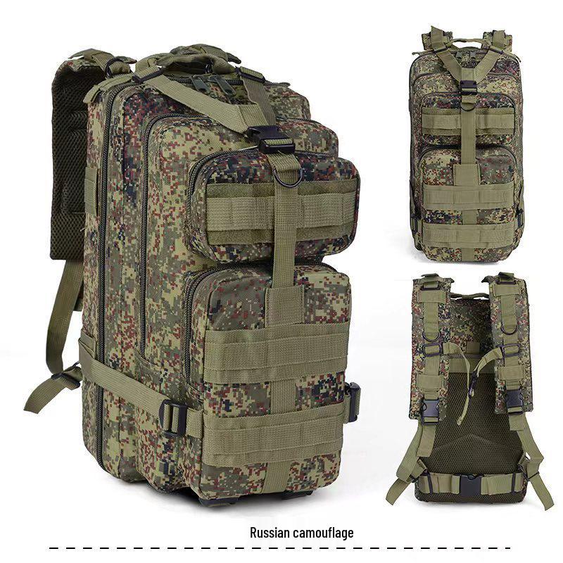 Large Capacity Camouflage Camping Backpack for Military and Outdoor Sports - 3P Rucksack