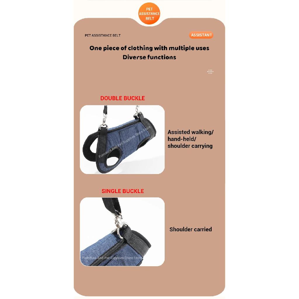Pet Dog Traction Rope Auxiliary Strap Trimming Nail Beauty Clothing Pet Beauty Hammock Single Shoulder Handheld Chest Strap