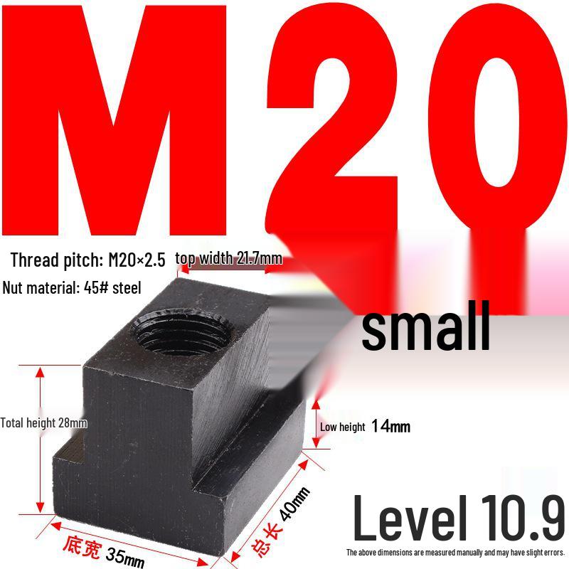 Kangfei 45# Steel T-Nut for M6-M20 Bolts