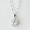 [La tua e la Mia Scatola dei Gioielli] Argento Grande Zircone Cubico (Cubic Zirconia) Collana con Ciondolo da 2,0 Carati 14204 [Gioielli] [Confezione Regalo]