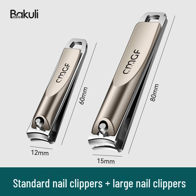 German Angled Nail Clippers - Large, Portable Manicure & Pedicure Scissors Set