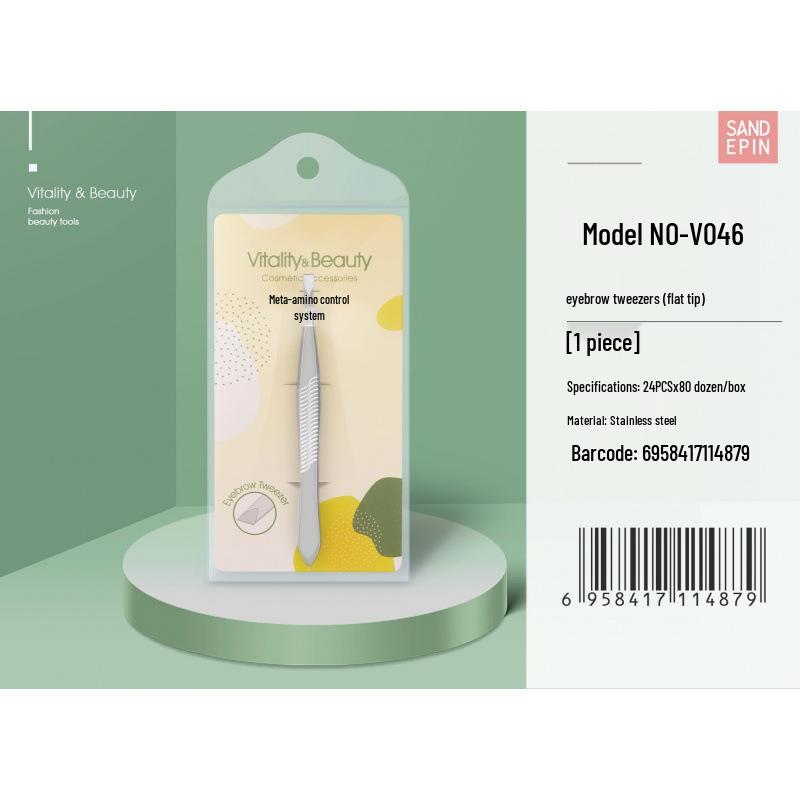 Sandi Yipin Stainless Steel Eyebrow Tweezers for Hair Removal