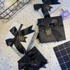 Gift Box for Lipstick or Scarf – Elegant Pure Black Glitter Design for Birthdays