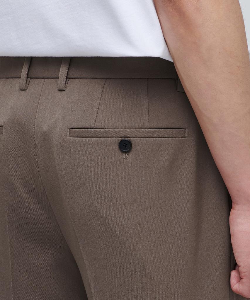 Musinsa Standard Skinny Hidden Banding Crop Slacks [Light Brown]
