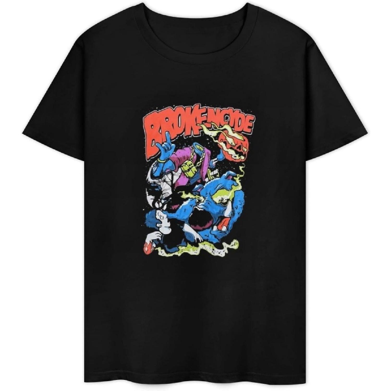 DRTYaqeTV Headlesss Horseman Halloween Crunkcore Scene Band T-Shirt Black S S