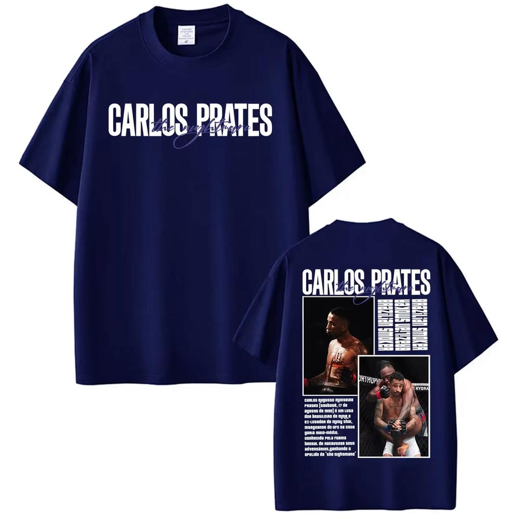 2026 Funny Carlos Prates Brazilian Smoker Graphic T Shirt Men's Women Fashion Gothic Classic T-shirts Y2K Gothic Cotton Oversized T-shirts