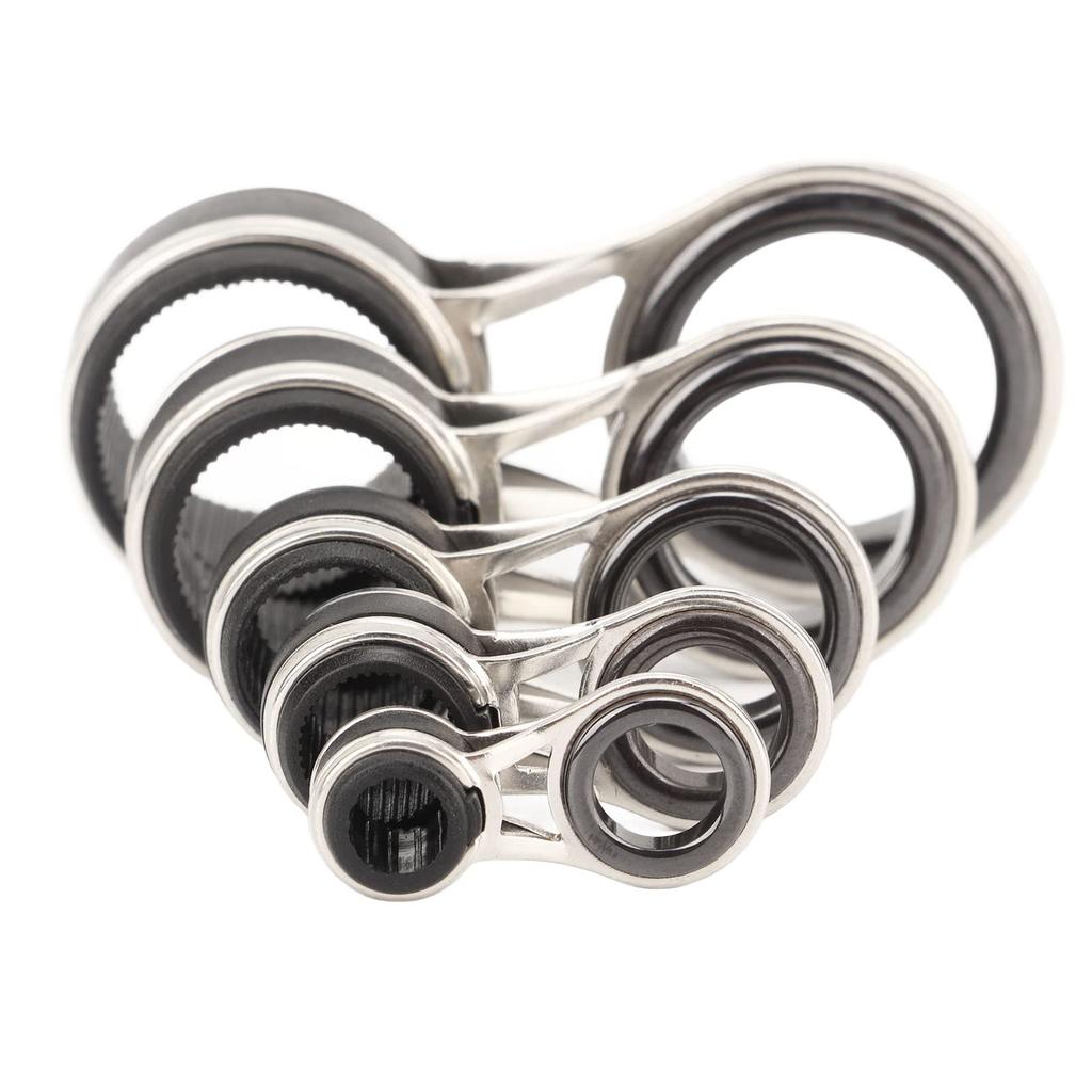 Fishing Rod Guide Line Ring Ceramic Ring Damage Reduction 55 Pieces Fishing Rod Tip Ring