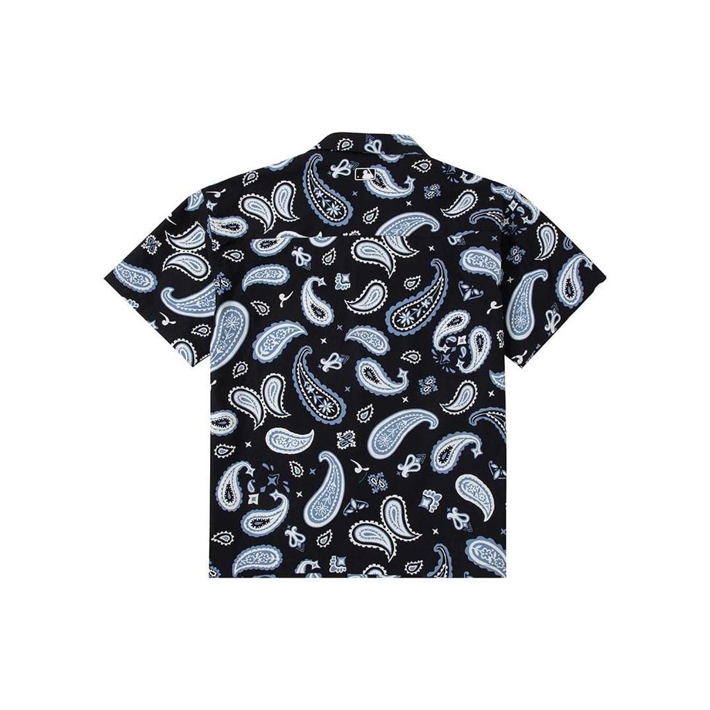 MLB Cashew Flowers Shirts Unisex Black Lapel Moderate Other 3AWSI0133-50BKS