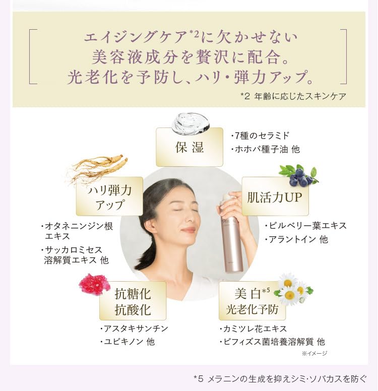 Vernal Excellent Mist 200mL Months Lotion Mist Lotion Normal Skin Oily Skin Dullness Care Moisturizing (Approx. 1.5-2 Supply)