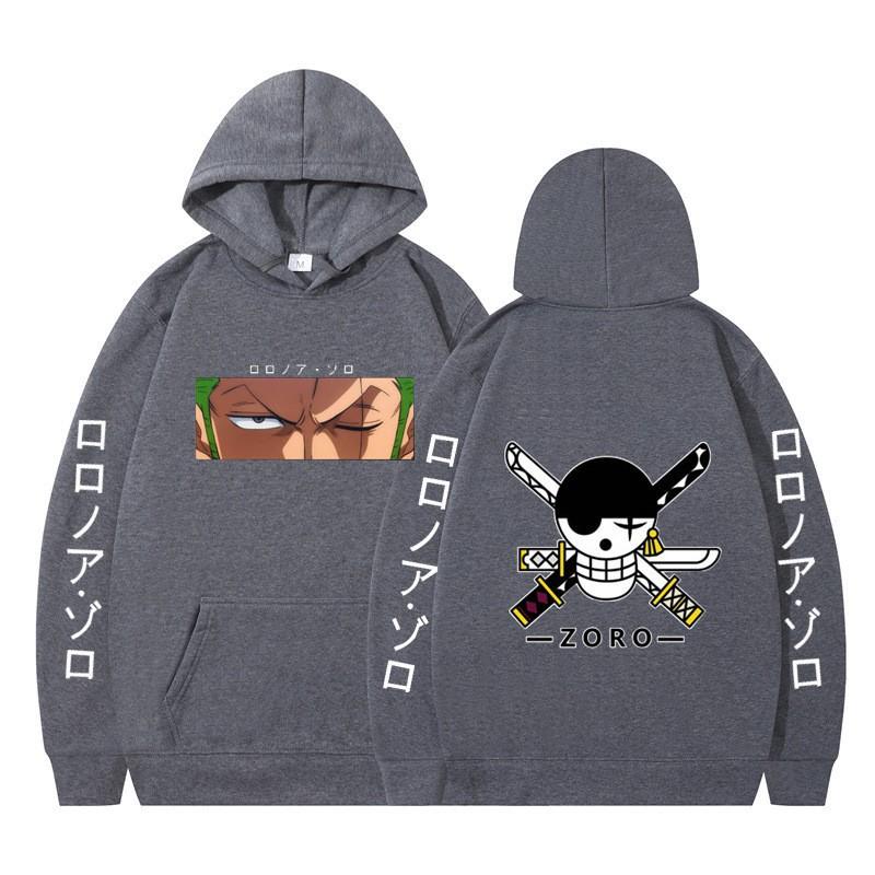 2026 Animation ONE PIECE Sauron Printed Loose Hoodie Autumn Men's and Women's Fleece Hooded Sweater New