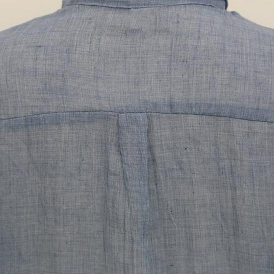 Patch Large Size Sleeve Pocket Shirt Tops Long Loose Fit Single-breasted Thin Casual Shirt Workwear