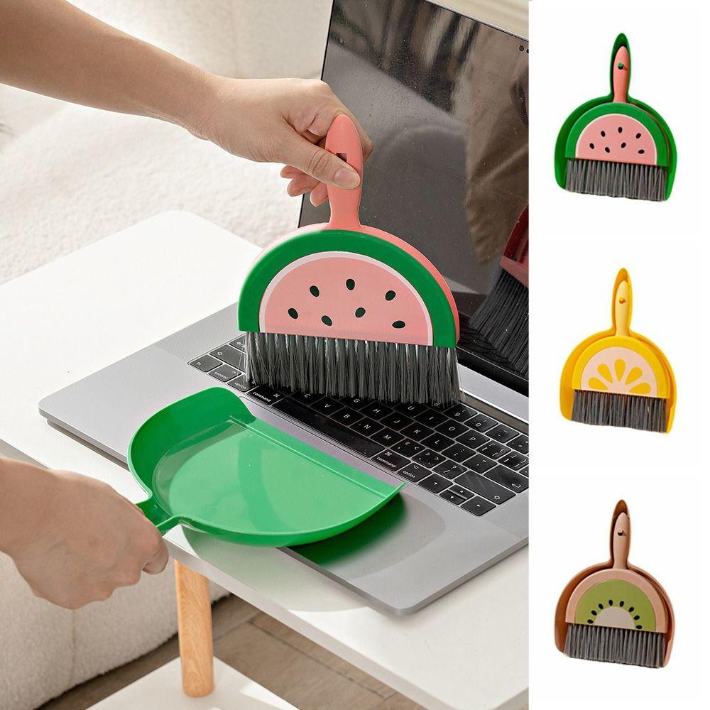 Set Carino Piccolo Scope Paletta Portatile Tastiera Piccola Scopa Manuale Spazzare Viaggio