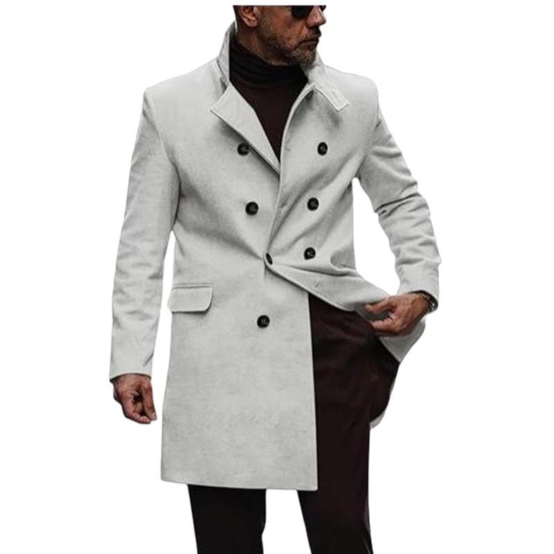 2024 European Plus Size Men's Woolen Outdoor Coat - Best Seller