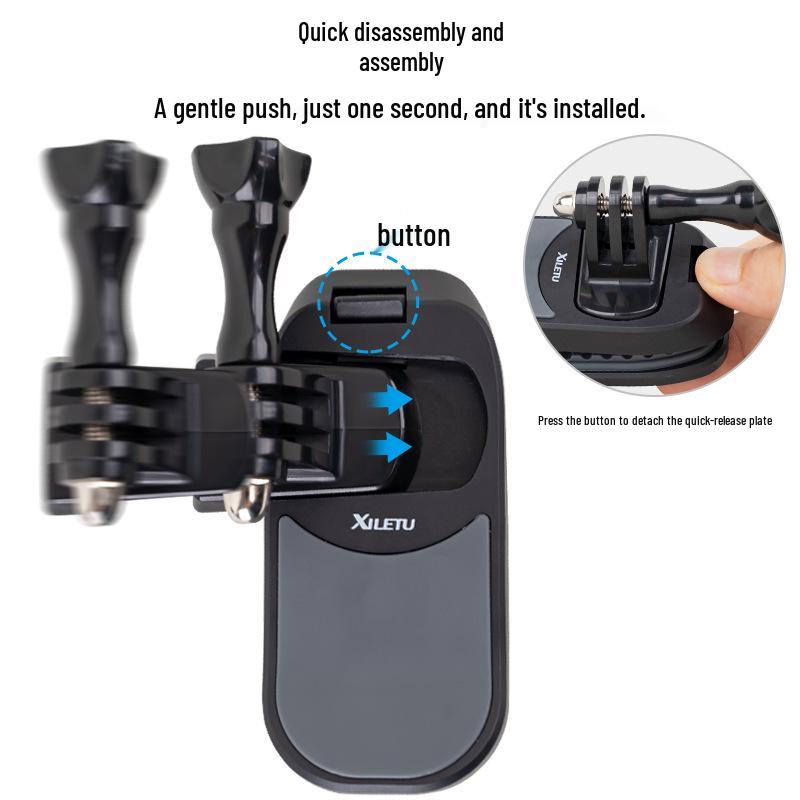 Magnetic Bracket Chest Mount: Camera Bag Clip & Insta GoPro Accessory for Sports Shooting
