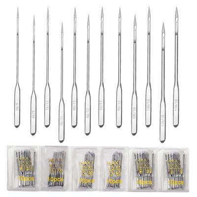 Mașină de cusut Benvo 60 de ace de mașină de cusut de uz casnic 6 dimensiuni 9 11 12 14 16 ace de mașină de cusut pentru țesături subțiri Bunăstarea compatibile cu diverse