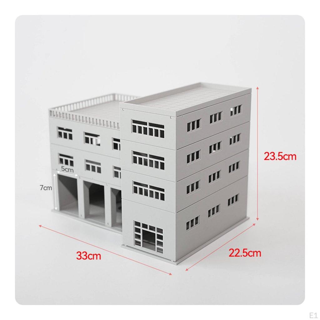 Garage Building Model Multi Scale Parking Realistic Detail Assembly Kit for