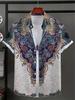 Simple Men's Shirt 3D Printed Retro Fashion Topshort Sleeve Beach Sweatshirt Street Hawaii Short Sleeved Shirt Men's Clothing