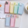 Fresh Macaron Colored Clear Hard Case PC+TPU 2in1 Protective Back Cover for iPhone 17 16e 16 15 14 Plus 13 12 11 Pro Max