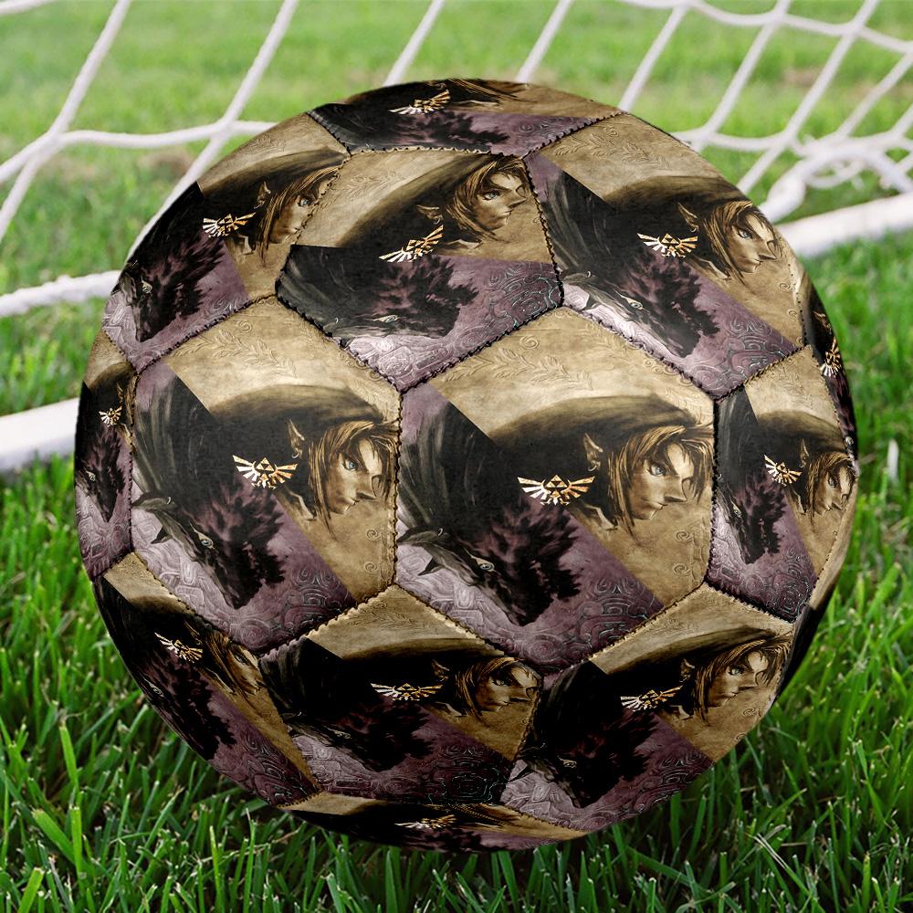 The Legend of Zelda Print Size 5 Soccer Ball, Standard Match Football for Sports Game and Team Practice, Ideal Gift for Soccer Fans
