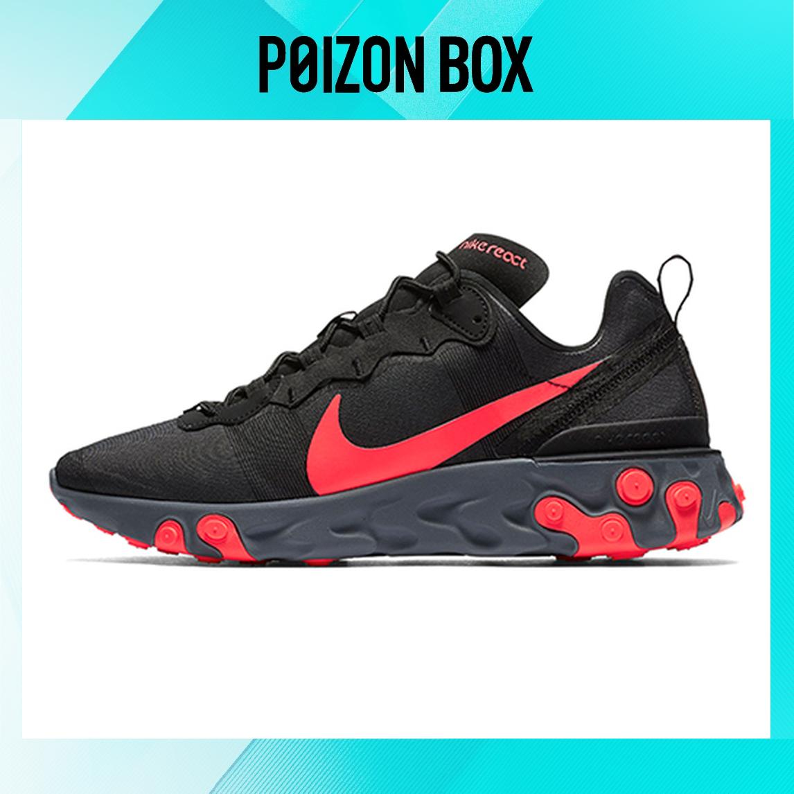 

кроссовки Nike React Element 55 Black Solar Red BQ6166-002