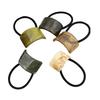 Acrylic Cuff Hair Ties Elastics Ponytail Holder Hair Bands Ropes French Hair Cuff Wrap Hair Rubber Accessories for Women Girls 5pcs Oval