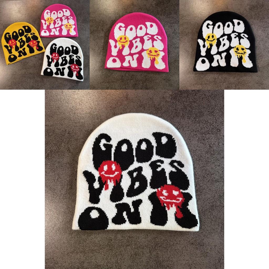 Beanie Hat With Halloween Letter Pattern For Men Women Autumn Cold Weather Fashion