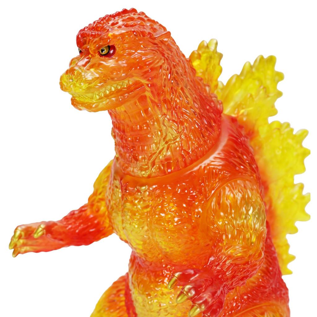 Character Content Production BIG Retro Soft Vinyl Series Godzilla Destoroyah Godzilla Burning Clear 250mm PVC Painted Complete Figure (CCP) vs. (1995)