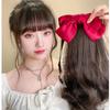 Pear Blossom Curl Long Bow Ponytail Clip - Celebrity Style Big Wave Curl