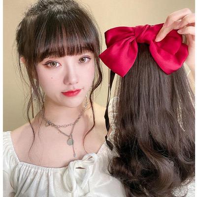 Birnblüten-Locken Langer Bogen Pferdeschwanz-Clip - Promi-Stil Große Wellen-Locken