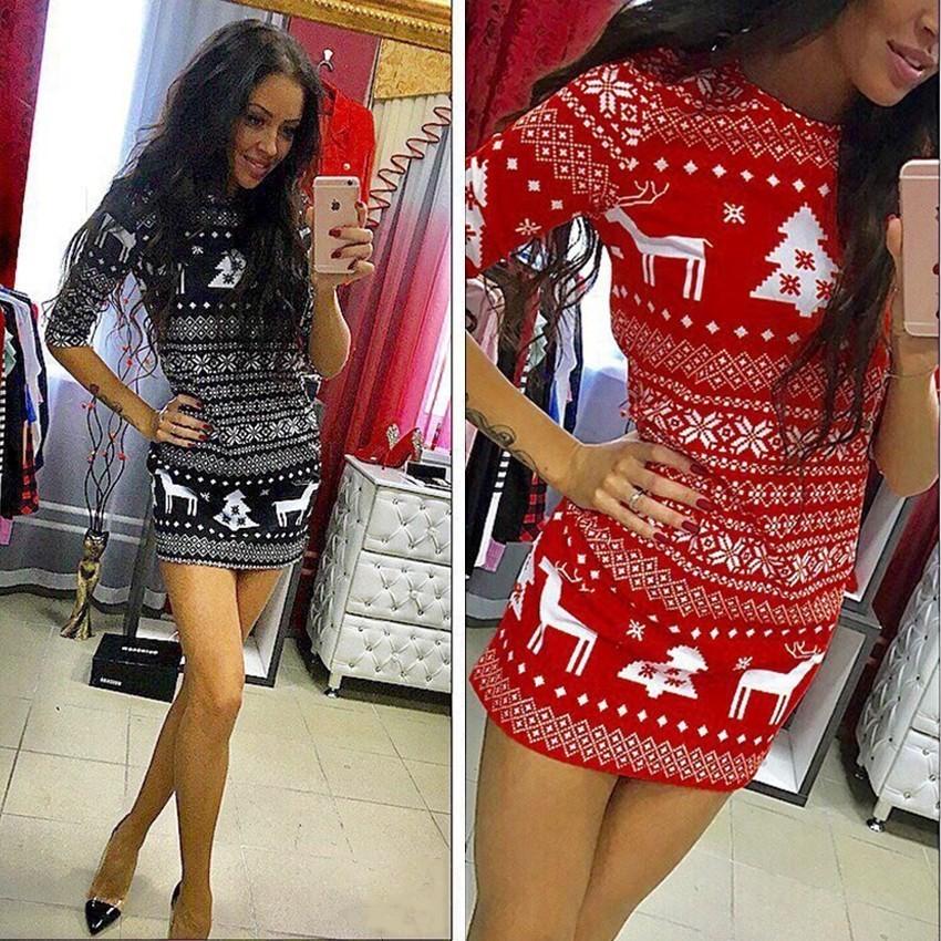 Luxurious Women Long Sleeve Knitted Sweater Sweatshirt Pullover Mini Jumper Dress