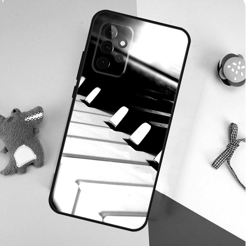 Piano Keys Musical For Samsung Galaxy A53 A33 A13 A54 A34 A14 A55 A35 A15 A05 A06 A16 A22 A32 A52 Phone Case