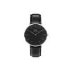 Quartz Movement, Leather Strap, 40mm, Black Dial, Men's Watch, Cool Men's Watch, European and American Watch DW00100133