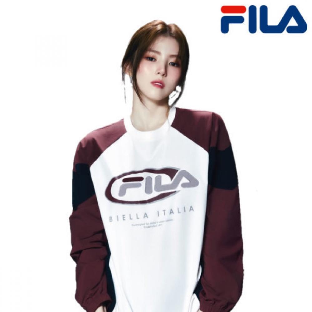 Fila Woven Sweatshirt Colorblock Wine Fs2pog3105x Win WIN (wine)/105(XL)