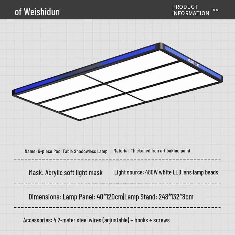 WEISHIDUN LED Billiard Table Lamp