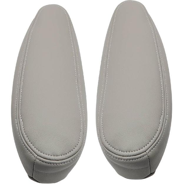 SecosAutoparts Armrest Cover Replacement Leather Seat Cover Gray Compatible with Chevy Silverado 1500 2500 3500 Tahoe Sierra Suburban Avalanche 1999