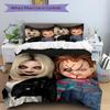 Horror Dolls Halloween Print 3Pcs Bedding Setduvet Cover With 2 Bedropillowcase Home Birthday Gift