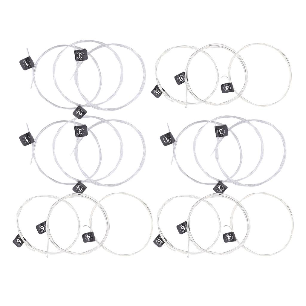 3 Set of Classical Guitar Strings Replacement Stable Pitch Nylon Silver Plated AccessoriesNX35
