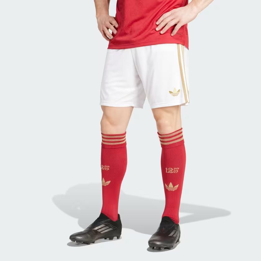 adidas Fc Bayern Anniversary Shorts White Men Streetwear KA7437
