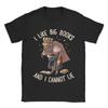 Unisexs I Like Big Books T Shirt   Cotton Clothes Casual Short Sleeve Crewneck Tee Shirt Graphic TShirts