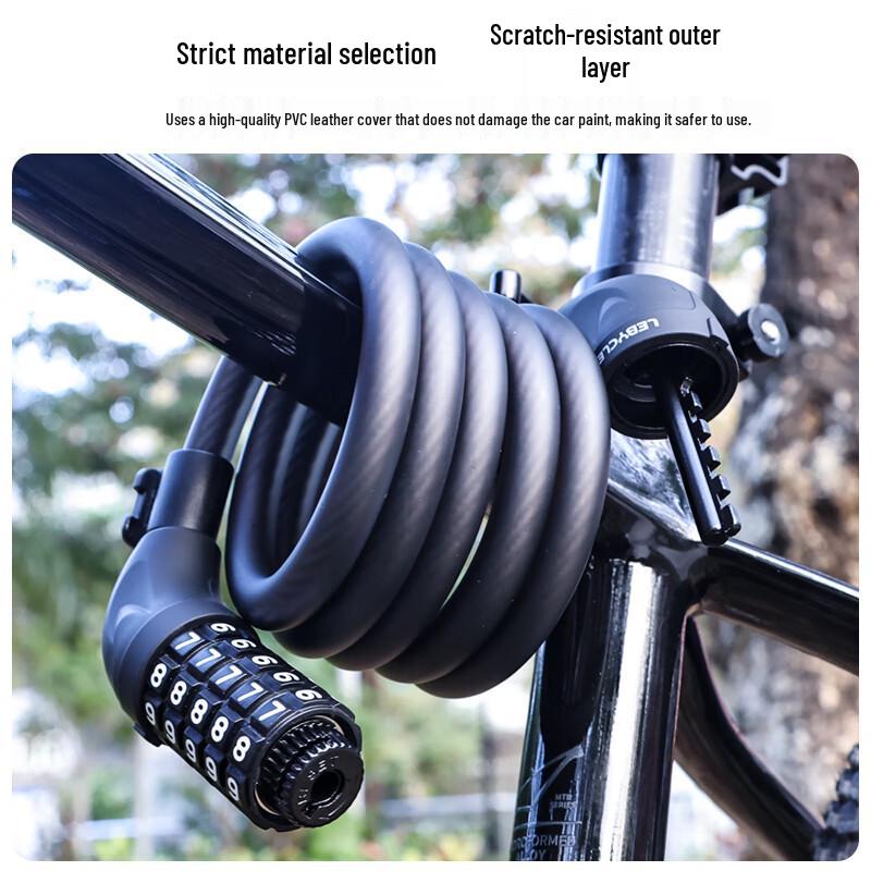 Lebaike 5-Digit Combination Bicycle Lock