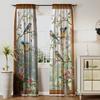 2 Pcs Spring print curtains,suitable for bedroom,living room kitchen decoration,home decoration,window decoration