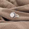 Rainbow Moonstone Jewelry, 925 Solid Sterling Silver Ring , Handmade Gemstone Jewelry Ring For Memorial Day